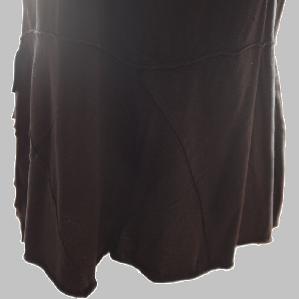 G21 black double spaghetti straps cami with ruffles and reverse seams XXL - Picture 4 of 6